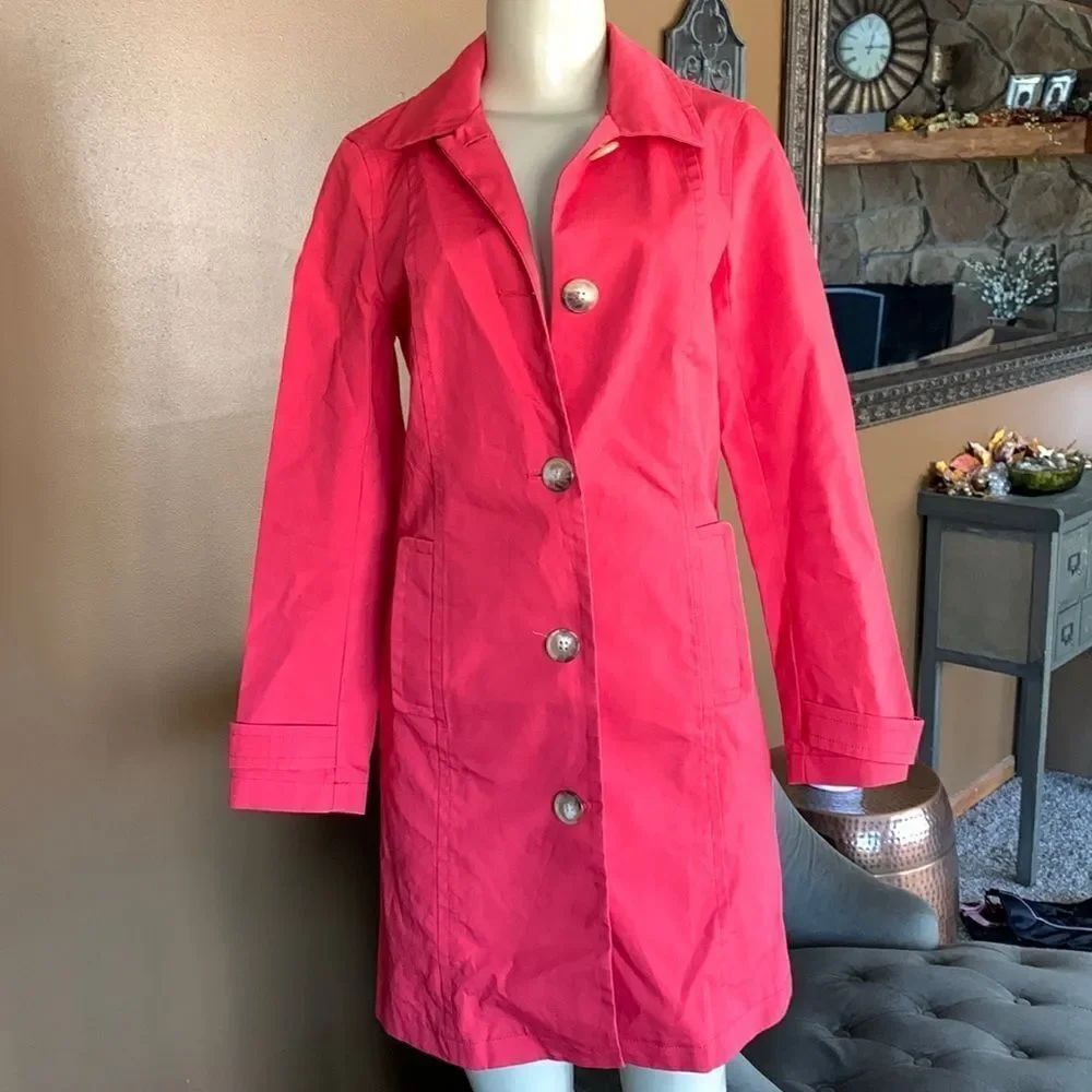 Old Navy Cotton Trench Coat Long Jacket S